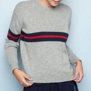 Brandy Melville Gray Striped Sweater